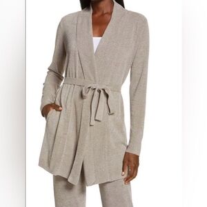 Barefoot Dreams CozyChic Ultra Lite Drape Rib Cardigan, Medium